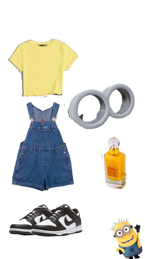 how to become a minion xx Minion Inspired Outfit, Minions Outfit, Minion Makeup, Purple Minion Costume, Minion Dress Up, Spooky Dooky, Choir Outfits, Minion School, Minions Costume