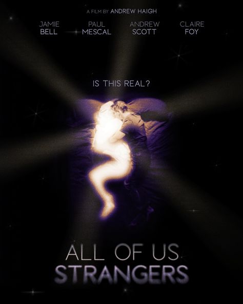 All of Us Strangers poster design 🫀 will never look at a pink sweatshirt the same again :( Nine Perfect Strangers Poster, All Of Us Strangers Poster, All Of Us Strangers Movie Aesthetic, All Of Us Strangers, The Strangers Poster, The Strangers Aesthetic Movie, Stranger In The Alps Poster, Aesthetic Movie Posters, Artsy Posters