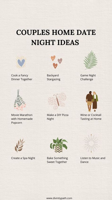 Here’s some inspiration for cozy couple home date night ideas! Cozy Couple, Home Date Night Ideas, Home Date Night, Couple Home, At Home Dates, Cute Date Ideas, Spa Night, Relationship Therapy, Friends Moments