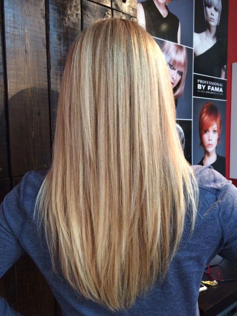 #BlondeHairGoals #BlondeTransformation #HairMakeover #BlondeBeauty #BlondeAmbition #HairInspo #BlondeBombshell #BlondeJourney #NewHairWhoDis #BlondeVibes #HairTransformation #BlondeLife #BlondeHighlights #BlondeObsessed #BlondeMagic Blonde V Haircut, V Haircut Medium Hair, Blonde Long Hair With Layers Straight, Haircut Ideas For Long Hair Layers Straight, Layers On Pin Straight Hair, Blonde Haircuts Straight Hair, Layers Haircut For Medium Hair Straight, Long Haircut From Back, V Haircut Women