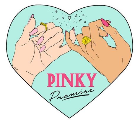 pinky-copy Pinky Holding Drawing, Pinkie Holding Tattoo, Pinkies Holding, Pinky Swear Drawing, Pinky Promise Drawing, Promise Drawing, Drawing Of Pinky Promise, Emma Illustration, Meringue Girls