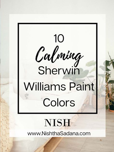 Bedroom Paint Colors Sherwin Williams, Soothing Bedroom Colors, Sherman Williams Paint, Guest Bedroom Colors, Sherwin Williams Color Schemes, Calming Bedroom Colors, Soothing Paint Colors, Calming Paint Colors, Guest Room Paint