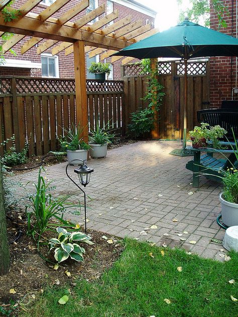 Backyard Privacy by Rainbow Landscaping, via Flickr Privacy Landscaping Backyard, Rustic Pergola, Small Pergola, Privacy Landscaping, Pergola Ideas, Backyard Privacy, Patio Shade, Backyard Pergola, Outdoor Privacy