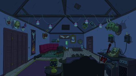 The Land Of Ooo, Adventure Time Background, Marshall Lee Adventure Time, Ideas Habitaciones, Suburban Home, Land Of Ooo, Marceline And Bubblegum, Brown Roof, Adventure Time Wallpaper