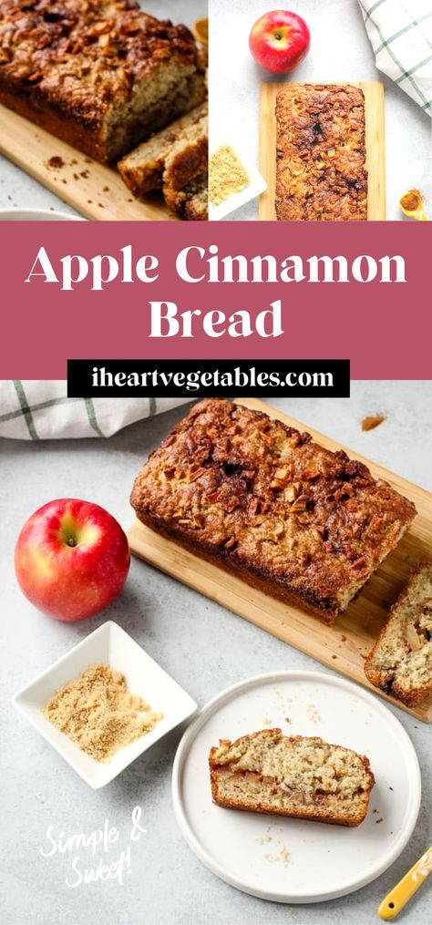 Fall is in the air, and this weather has me craving apples! From apple cinnamon bread to apple muffins, I can’t seem to get enough. Honeycrisps are my favorite, but Fujis would be a close second! #apple #fall #simple Apple Cinnamon Bread Recipe, Vegan Pumpkin Bread, Cinnamon Bread Recipe, Vegan Bread Recipe, Apple Cinnamon Bread, Apple Cinnamon Muffins, Vegan Apple, Bakers Gonna Bake, Apple Muffins