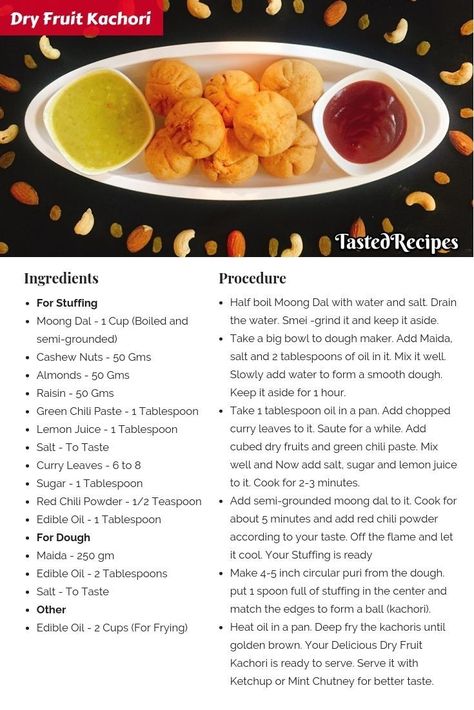 Telugu Recipes, Kid Veggie Recipes, Recipes Sauces, Kachori Recipe, Garnish Ideas, Jain Recipes, Gujarati Food, Moong Dal, Healthy Recipes Easy Snacks