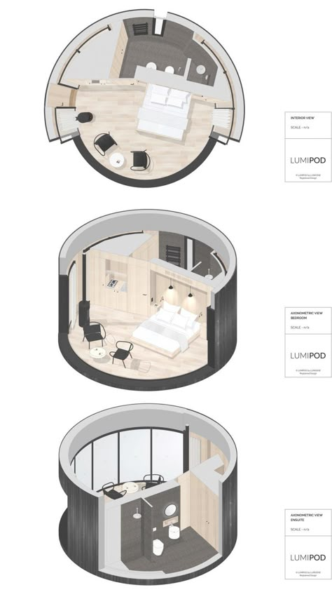 Vertical Wood Cladding, Curved Glass Wall, Round House Plans, Villa Ideas, Casa Hobbit, Circle House, Dome Homes, Geodesic Dome Homes, Cabin House