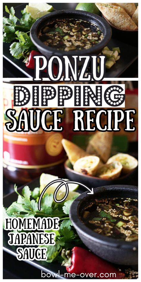 Ponzu Sauce Recipe, Ponzu Sauce, Asian Dipping Sauce, Sushi Sauce, Recipes With Fish Sauce, Japanese Sauce, Homemade Sauce Recipes, Dipping Sauces Recipes, Homemade Condiments