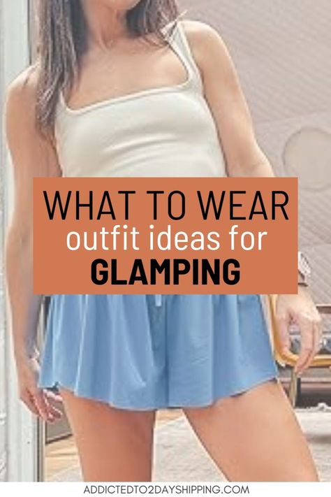 Get ready to elevate your camping game with these adorable glamping outfits! From cozy sweaters to chic hiking boots, we've got your camping attire covered. Don't forget to add these cute camping outfits to your packing list! Glamping Packing List, Camping Style Clothes, Flowy Athletic Shorts, Glamping Outfit, Camping Attire, Cute Camping Outfits, Cute Camping, Hot Weather Outfits, Amazon Outfits