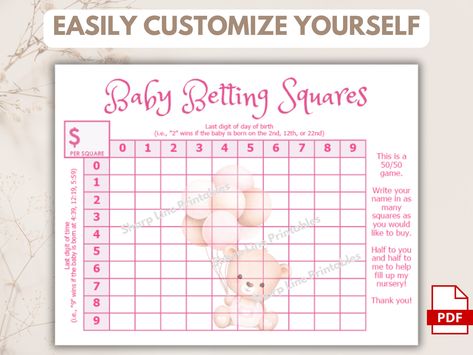 Birth Board, Fun Shower Games, Girl Shower Themes, Baby Shower Venues, Baby Due Date, A Moment To Remember, Baby Due, Pink Bear