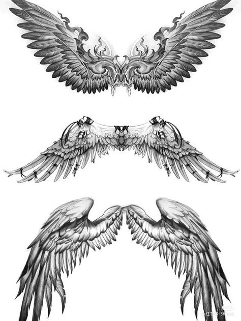 Mens Wings Tattoo, Angel Wing Chest Tattoo, Rear Neck Tattoo, Angel Wings Tattoo For Men, Male Angel Tattoo, Winged Tattoo, Back Tattoos For Guys Upper, Fallen Angel Wings, Wings Tattoos