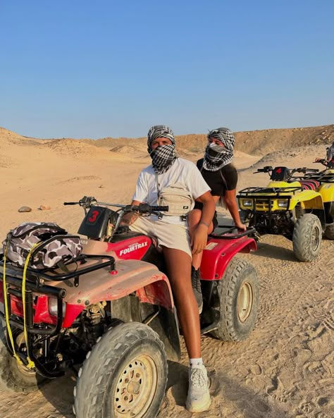 Dubai Quad Biking Aesthetic, Atv Quads Aesthetic, Desert Atv Aesthetic, Quad Couple Pictures, Hurgada Photo Ideas, Quad Biking Aesthetic, Quad Pictures Photo Ideas, Hurgada Aesthetic, Quads Aesthetic