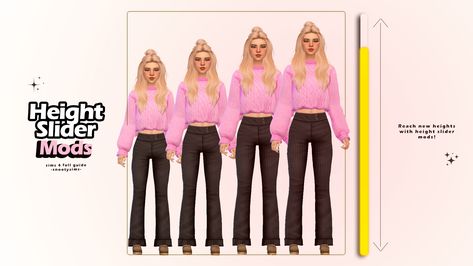 Sims 4 Cc Size Mod, Sims 4 Long Legs Slider, Ts4 Likes And Dislikes, Sims 4 More Outfit Slots, Sims 4 Cc Mod Traits, Sims 4 Voice Cc, Sims 4 Cc Mods Height Slider, Height Mod Sims 4 Cc, Height Sims 4 Mod