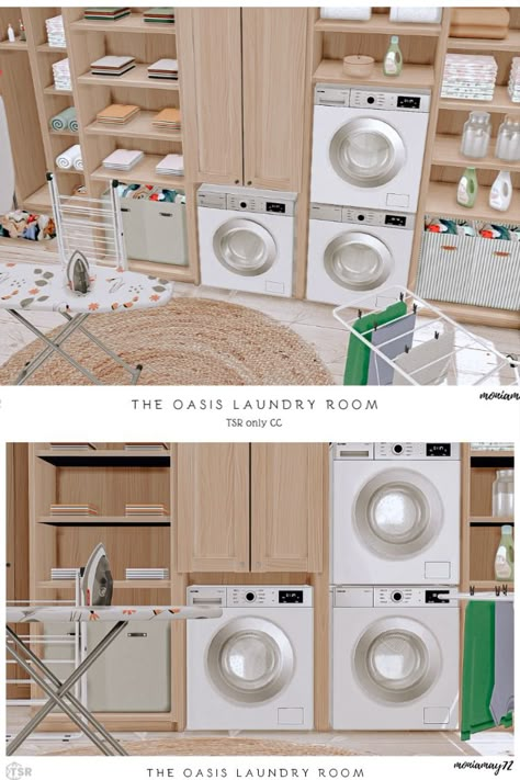 The Sims 4 CC's Cream modern laundry room. Custom Content was used. Download The Sims Resource. Download @thesimsresource  . #TS4 #growingtogether #sims4infants #sims4infant #CC #sims4cc #ccfinds #ts4cc #ts4lots #tsr #TheSimsResource #sims4 #thesims4 @Moniamay72  #architecture #thesims4builds #TSR #cc Download link : https://www.thesimsresource.com/downloads/1705245 Sims 4 Shower Caddy, Aesthetic Sims 4 Furniture, The Sims 4 Laundry Room, Sims 4 Laundry Cc Base Game, Sims 4 Cc Furniture Laundry Room, Sims4 Laundry Room, Sims 4 Cc Laundry Room Patreon, Sims 4 Welcome Mat Cc, Sims 4 Houses 40x30