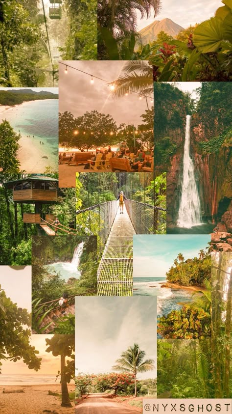 Costa Rica aesthetic wallpaper made by me :) (watermark is my instagram) Costa Rica Background, Costa Rica Wallpaper Iphone, Costa Rica Moodboard, Wanderlust Aesthetic Wallpaper, Costa Rican Aesthetic, Costa Rica Astethic, Costa Rica Aesthetic Wallpaper, Tamarindo Costa Rica Aesthetic, Costa Rica Outfits Women