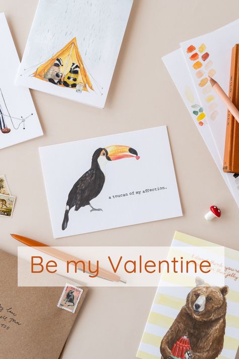 Love puns and funny cards for your Valentine. Make them laugh and romance them all at once. Illustrated in the UK and printed with care onto thick matt card stock. All come with recycled envelopes and packaged plastic free. Romantic Animals, Recycled Envelopes, Valentines Puns, Collage Cards, Love Puns, Valentine's Day Cards, My Valentine, Funny Cards, Greetings Cards