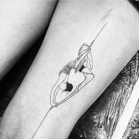 Aerial Tattoo, Dance Tattoo, Sketchy Tattoo, Arm Art, Ink Inspiration, Pin Up Tattoos, Aerial Silks, Tattoo Parlors, Tattoo Life