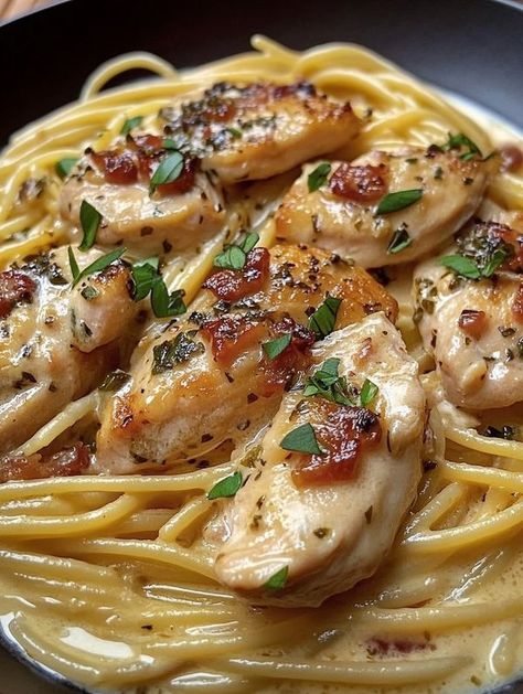 Creamy Italian Chicken Pasta, Chicken Breast Cutlets, Italian Chicken Pasta, Creamy Italian Chicken, Chicken Breast Cutlet, Carla Hall, Italian Spices, Points Recipes, Pasta Ingredients