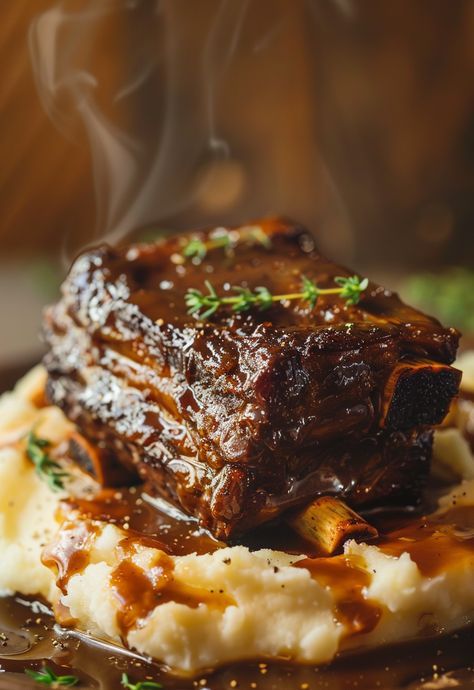 Learn How to Cook Braised Short Ribs Recipe For Free | Recipes You'll Love, Made Easy! Braised Short Ribs With Mashed Potatoes, Braised Short Ribs Crockpot Easy, Best Braised Short Ribs Recipe, Brazed Short Ribs Braised Beef, Gordon Ramsay Short Ribs Recipe, Bbq Short Ribs Oven, Quick Short Ribs Recipe, How To Cook Beef Short Ribs, Short Ribs Stovetop