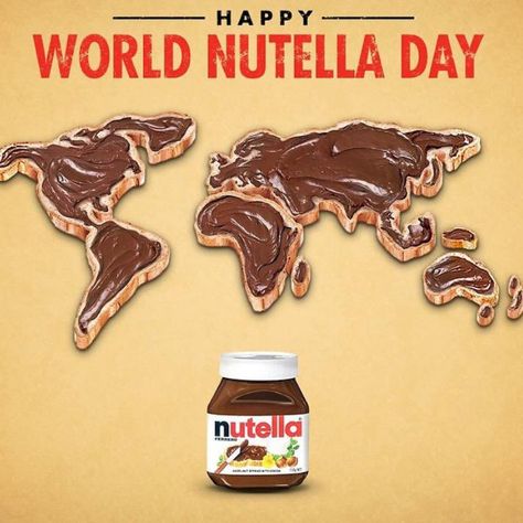 This is actually a thing  #WorldNutellaDay Japanese Bread, Nutella Recipes, European Food, Cupcake Recipes, Hazelnut, Meat Jerky, Bread Recipes, Nutella, Nom Nom