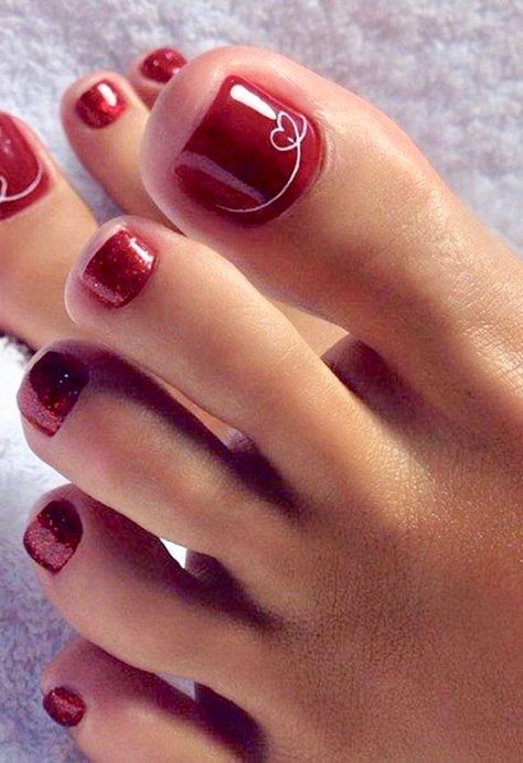 Gel Toe Nails Summer Toenails, Toenail Inspiration, Red Toenail Designs, Summer Toe Nail Colors Pedicures 2024, Red Toes Pedicure, Red Toe Nail Designs, Pedicure Ideas Summer 2024, Red Pedicure Ideas, Gel Toe Nails Ideas