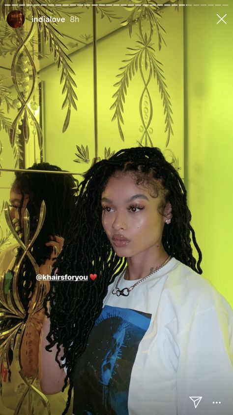 India Love Old Pictures, India Love Braids, Indie Baby, India Westbrooks, India Love, Braids Hairstyles Pictures, Birthday Hair, Dyed Natural Hair, Boho Braids