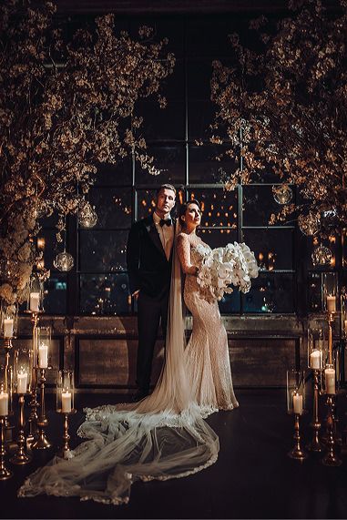 Dark Academia Wedding, Hollywood Glam Wedding, Galia Lahav Wedding Dress, Vintage Glam Wedding, Industrial Chic Wedding, Old Hollywood Wedding, Edwardian Wedding, Wedding Venue Houston, Hollywood Wedding