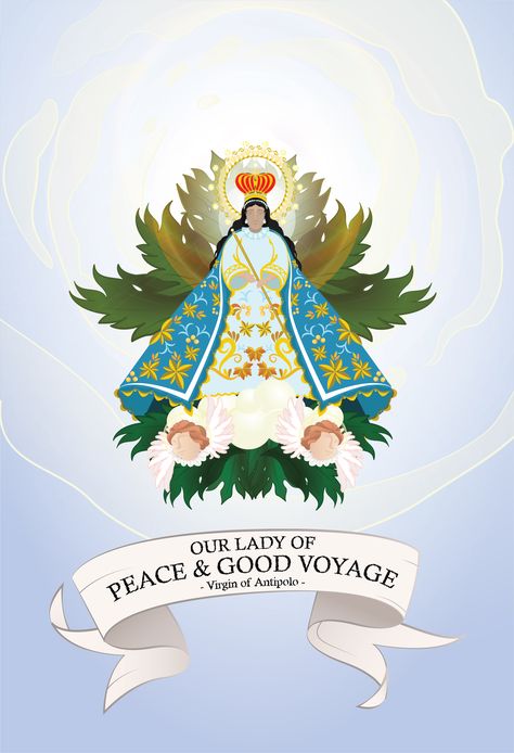 Our Lady of Peace and Good Voyage, also known as Virgin of Antipolo — a Black Madonna that represents the Immaculate Conception, is enshrined in Antipolo Cathedral in the Sierra Madre mountains east of Metro Manila.  Digital Artwork by Buboy Ranido  #Antipolo #heyiambuboyranido Antipolo Cathedral, Our Lady Of Manaoag, Our Lady Of Peace, Mary Images, Antipolo, Black Madonna, Lady Of Sorrows, The Immaculate Conception, Images Of Mary