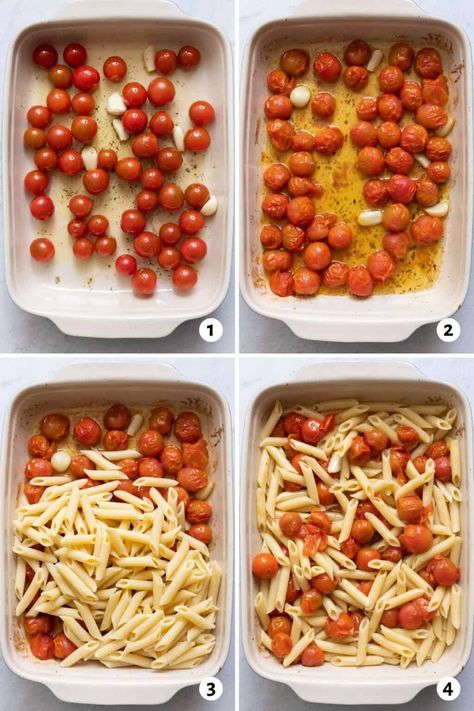 Roasted Cherry Tomato Pasta, Cherry Tomato Pasta Sauce, Dairy Free Pasta Recipes, Roasted Tomato Pasta, Penne Recipes, Penne Pasta Recipes, Healthy Pasta Dishes, Tomato Pasta Recipe, Chicken Penne