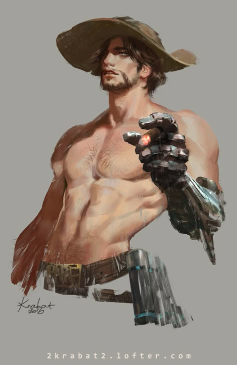 ArtStation - cowboy, Krabat _ Cowboy Draw, Mccree Overwatch, Overwatch Wallpapers, Overwatch Fan Art, Overwatch 2, Cowboy Art, Character Design Male, Male Art, A Drawing