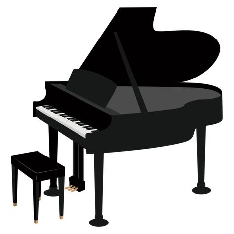 Grand Piano Drawing, Piano Png, Piano Vector, Piano Drawing, Piano Pictures, Piano Forte, Decorative Pillars, Books School, Piano Ideas