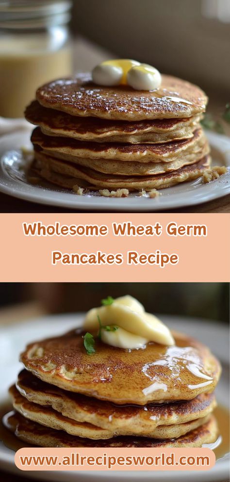 Discover the secret to a wholesome breakfast with these wheat germ pancakes! Rich in vitamins and minerals, these pancakes are not only tasty but also great for your health. Pair with yogurt and berries for a complete meal your family will love! Wheat Germ Pancakes, Wholesome Breakfast, Banana Oatmeal Cookies, Breakfast Aesthetic, Strawberry Cookies, Breakfast Easy, Wheat Germ, Banana Oatmeal, Pancake Batter