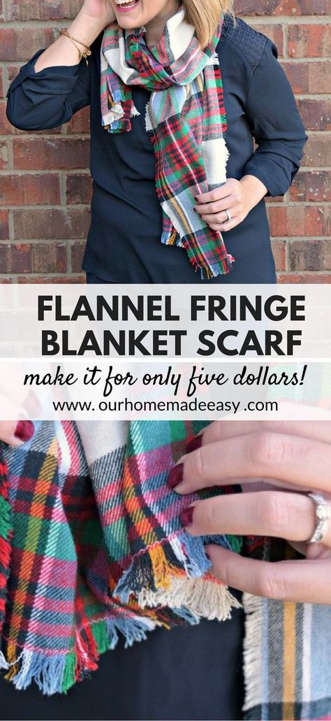 Wedding Flannel, Flannel Scraps, Flannel Projects, Calvary Hill, Diy Blanket Scarf, Diy Scarves, Make Your Own Blanket, Sew Blankets, Sewing Scarves