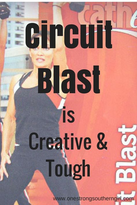 Circuit Blast is Creative and Tough-One Strong Southern Girl-This workout will quickly become one of your favorites. It's a total body cardio PLUS sculpting routine using creative exercises that anyone can figure out. Let me tell you what you'll need to do it. Circut Training, Step Workouts, Resistance Exercises, Cathe Friedrich, Creative Exercises, Arm Workouts At Home, Aerobic Step, Step Aerobics, Cardio Circuit