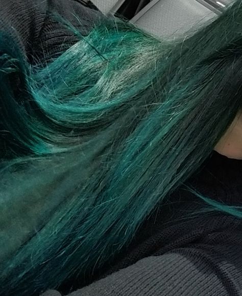 Love how Arctic Fox Turquoise made this beautiful color on brown hair! Light Brown And Teal Hair, Artic Fox Green Hair, Artic Fox Hair Color Mixes Blue, Arctic Fox Aquamarine On Brown Hair, Arctic Fox Aquamarine, Makeup Drawing, Teal Hair, Arctic Fox, Brown Hair With Highlights