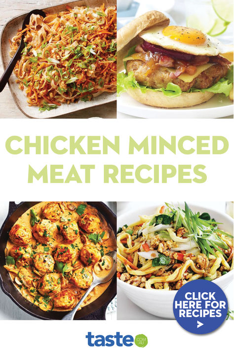 Here are our favourite fresh new dinner ideas using chicken mince. From chicken parmigiana rissoles to chicken san choy bau, these are the easy dinner recipes you’ve been looking for. #chickenmincedmeatrecipes Chicken Breast Mince Recipes, Minced Chicken Recipes Easy, Mince Chicken Recipes, Dinner Ideas Using Chicken, Mince Dinner Ideas, Chicken Mince Recipes, New Dinner Ideas, Aussie Recipes, Chicken Mince