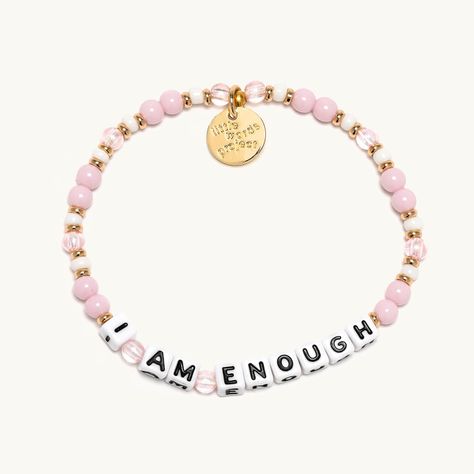 I Am Enough Kindness Bracelets, Power Outfit, Little Words Project, Quote Bracelet, Letter Bead Bracelets, Acrylic Bracelet, Trending Bracelets, I Am Enough, Letter Bracelet