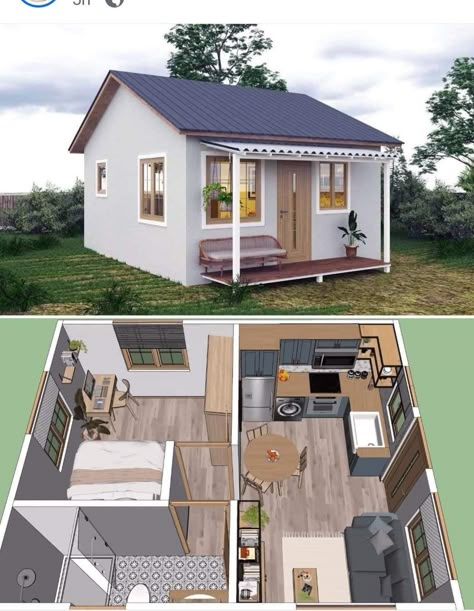 Small House Blueprints, Tiny House Loft, Tiny House Layout, Tiny House Community, Tiny House Inspiration, Small House Floor Plans, House Floor Design, Tiny House Floor Plans, Small House Design Plans