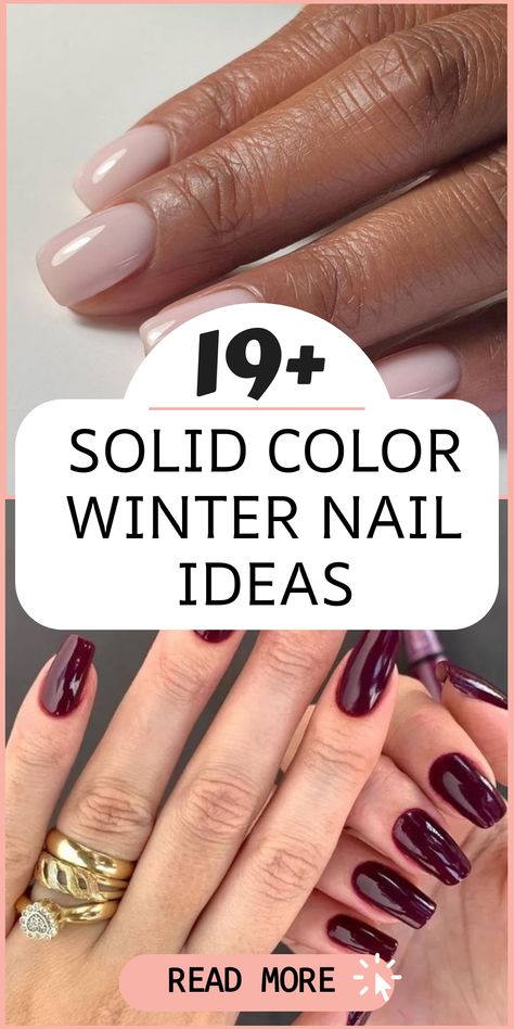 Transform your winter nail look with these chic solid color suggestions that add a sophisticated and trendy element to your nails. Ideal for those seeking a clean, contemporary manicure that stands out during the chilly season! Opt for a deep red shade for an opulent touch, go for icy blue hues to create a calm and cool ambiance, or choose shimmering silver tones for that dash of winter elegance. These solid color choices will definitely make heads turn! Colorstreet Manchester Mauve, Ombre Gel Acrylic Nails, Round Elegant Nails, New Manicure Ideas, January Inspired Nails, Nails On Trend, Natural Dip Nail Colors, Bone Color Nails, Classy Nail Shapes