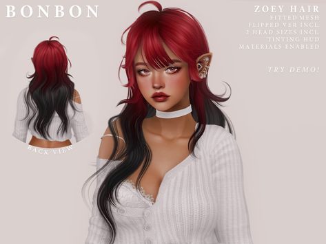 TELEPORT TO KUSTOM9 Zoey Hair Price: Natural 300L, Colour 300L, Ombre 300L (all packs are 10% off for the duration of the event) ✓ copy / ✖ modify / ✖ transfer Hair is fitted mesh. Event open... Avatar Fashion, Sims 4 Anime, Pelo Sims, The Sims 4 Packs, Sims 4 Cc Makeup, Sims 4 Game Mods, Sims 4 Body Mods, Sims 4 Cc Skin, Sims 4 Expansions