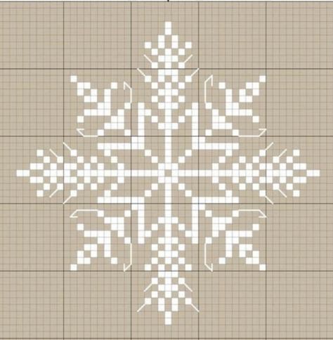 Cross Stitch Snowflake, Snowflake Cross Stitch Pattern, Snowflake Cross Stitch, Holiday Cross Stitch Patterns, Cross Stitch Geometric, Cross Stitch Freebies, Xmas Cross Stitch, Winter Cross Stitch, Cross Stitch Tree