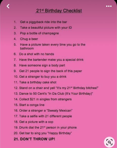 21st Birthday Preparation Checklist, 21st Birthday Planning Checklist, What To Do For My 20th Birthday, 21 Birthday To Do List, 21 Birthday Post, 21 Things To Do On Your 21st Checklist, 21st Birthday Countdown Instagram, Caption For 21st Birthday Post, Birthday Countdown