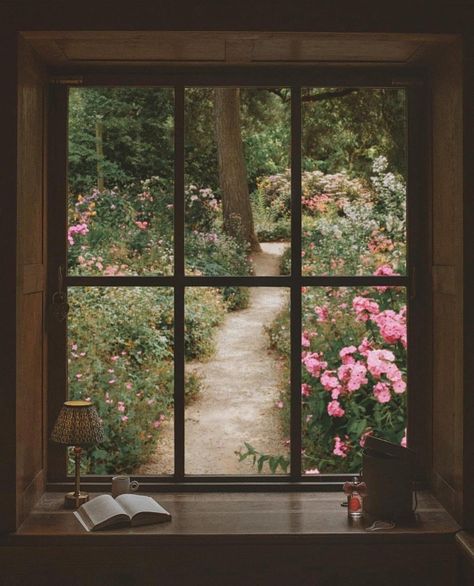 English Country Gardens, Happy New Year Everyone, Window View, They Said, Through The Window, Country Gardening, Vintage Country, Nature Aesthetic, Aesthetic Vintage