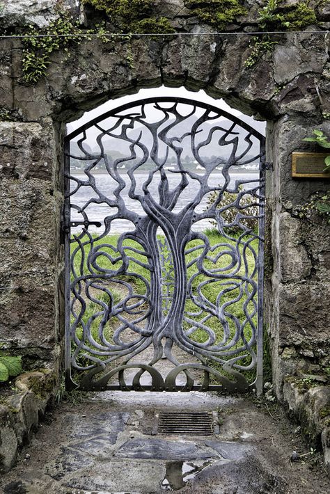 inverewe gardens gate by Mark Skeet on 500px Hairstyles Home, Metal Garden Gates, Cool Doors, Wrought Iron Gates, Have Inspiration, Iron Gates, Iron Gate, Garden Gate, Unique Doors