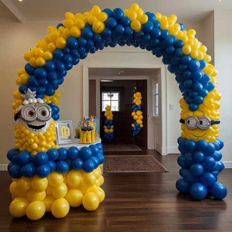 31 Best Minion Party Ideas: Throw a Despicably Fun Celebration! » HomeDecorFull Minions Halloween Decorations, Minion Trunk Or Treat Ideas, Minion Themed Birthday Party, Minion Birthday Ideas, Minions Birthday Party Decorations, Minion Party Decorations, Minion Party Theme, Minion Baby Shower, Minion Decorations