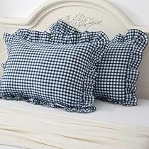 Farmhouse Decorative Pillows, King Size Pillow Shams, Daybed Cover Sets, Ruffle Pillow, Plaid Pillow Covers, Daybed Covers, King Size Pillows, Plaid Pillow, Ruffles Fashion