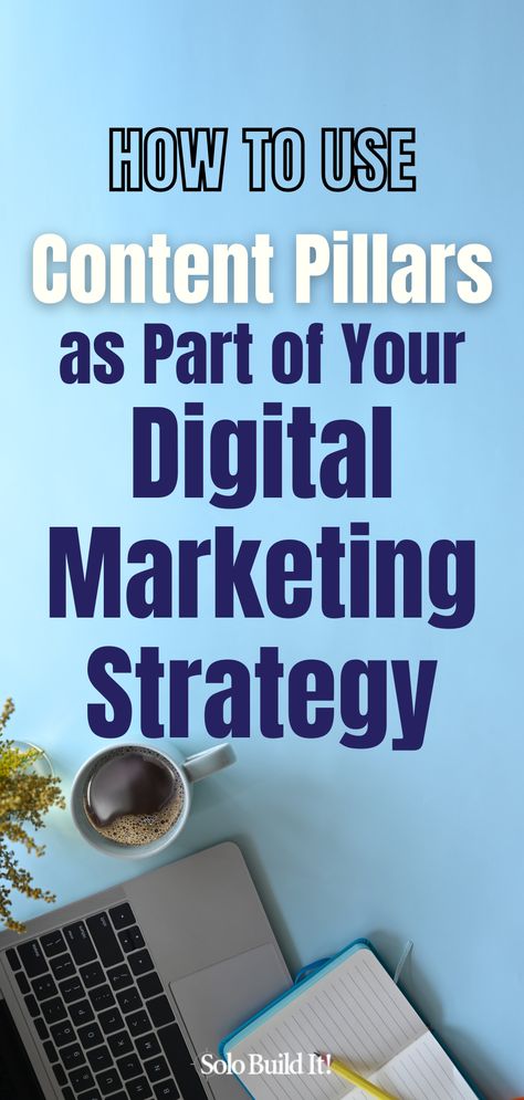 The world of digital marketing is ever-evolving and continuously changing. Learn more about content pillars and how they can help you with your digital marketing strategy for your online business. Digital Marketing Logo, Content Pillars, Digital Marketing Tips, Seo Basics, Business Strategies, Digital Marketing Plan, Etsy Promotion, Bulk Email, Tiktok Shop