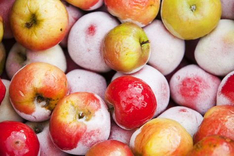 Stock up on apples while they are in season. Here are three ways to freeze them for year-round use, along with tips about different uses for different types. Frozen Apples What To Do With, Freezer Tomatoes, Freeze Veggies, Freeze Apples, Frozen Apples, Best Apples For Applesauce, Freezing Produce, Apples For Applesauce, Fruit Hacks