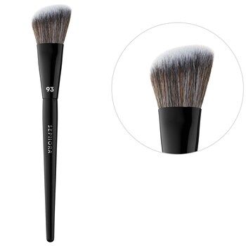 PRO Blush Brush #93 - SEPHORA COLLECTION | Sephora Sephora Blush, Sephora Brushes, Revlon Hair Dryer, Gel Powder, Sephora Beauty, Angled Brush, Powder Highlighter, Powder Blush, Blush Brush