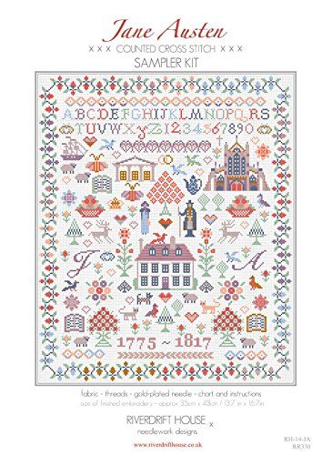 Vintage Samplers, Easy Embroidery, Cross Stitch Samplers, Counted Cross Stitch Kits, Dmc Floss, Cross Stitch Chart, Stitch Kit, Cross Stitch Kits, Cross Stitch Kit